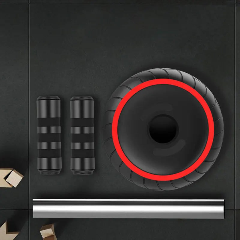 Single-Wheel Silent Abdominal Roller for Home Fitness and Muscle Development