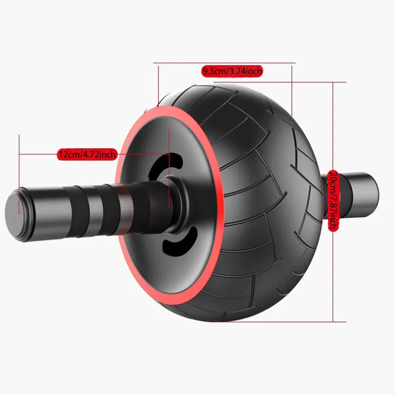 Single-Wheel Silent Abdominal Roller for Home Fitness and Muscle Development