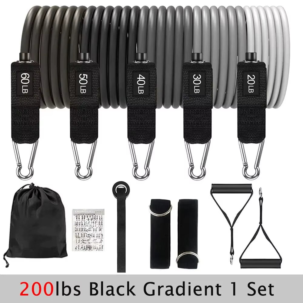 Resistance Bands Set Tension Pull Rope for Men Women Workout Exercise Bands for Fitness Home Gym Strength Training Equipment