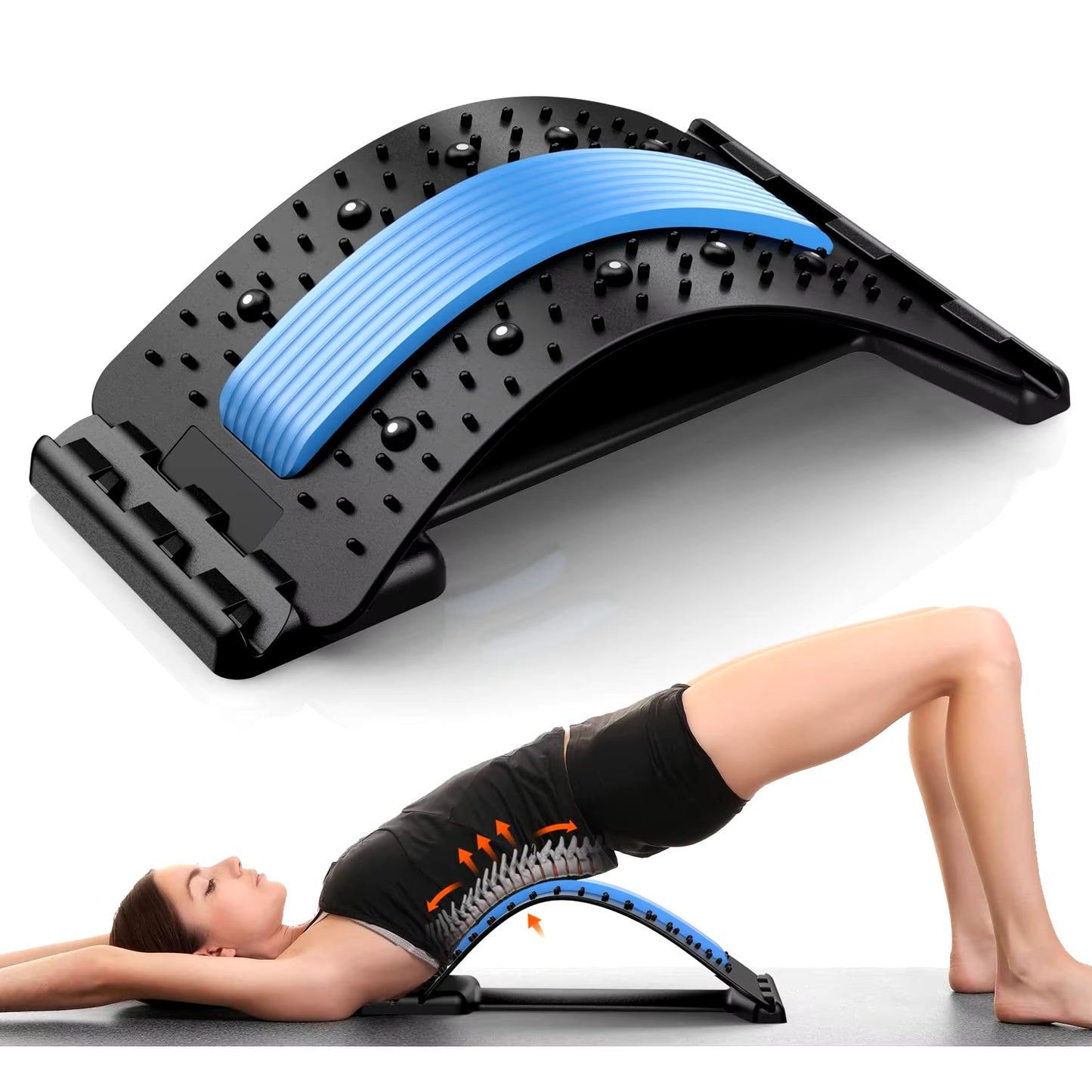 Multi-Level Back Stretcher for Comprehensive Pain Relief and Support for Herniated Discs